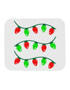 Christmas Lights Red and Green Mousepad-TooLoud-White-Davson Sales