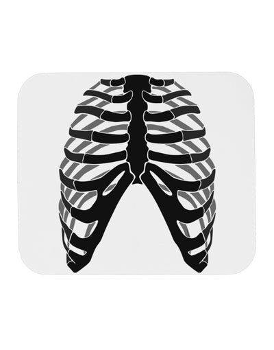 Human Skeleton Bones Ribcage Inverted Mousepad-TooLoud-White-Davson Sales