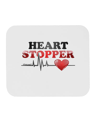 Heart Stopper Mousepad-TooLoud-White-Davson Sales