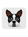 Cute Boston Terrier Dog Face Mousepad-TooLoud-White-Davson Sales