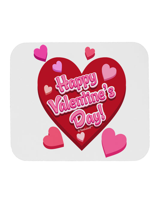 Happy Valentine's Day Romantic Hearts Mousepad-TooLoud-White-Davson Sales