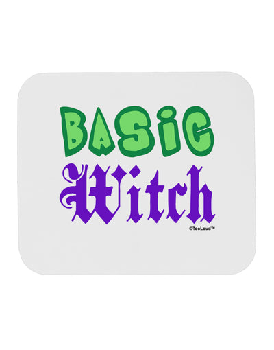 Basic Witch Color Green Mousepad-TooLoud-White-Davson Sales