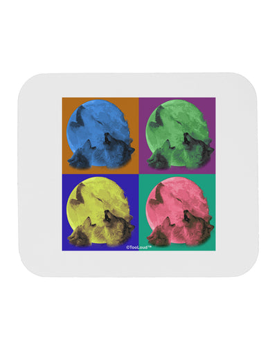 Three Wolves Howling - Pop-Art #2 Mousepad by TooLoud-TooLoud-White-Davson Sales