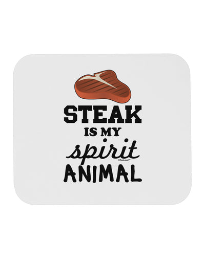 Steak Is My Spirit Animal Mousepad-TooLoud-White-Davson Sales