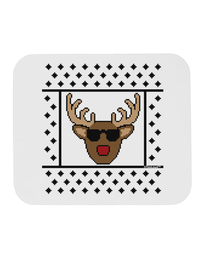 Cool Rudolph Sweater Mousepad-TooLoud-White-Davson Sales