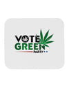 Vote Green Party - Marijuana Mousepad-TooLoud-White-Davson Sales