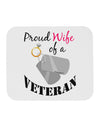 Wife of Veteran Mousepad-TooLoud-White-Davson Sales