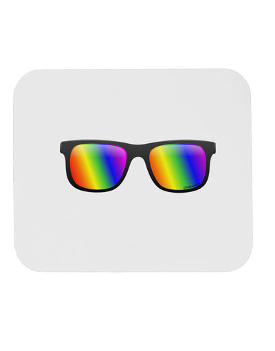 Pride Rainbow Lenses Mousepad by TooLoud-TooLoud-White-Davson Sales