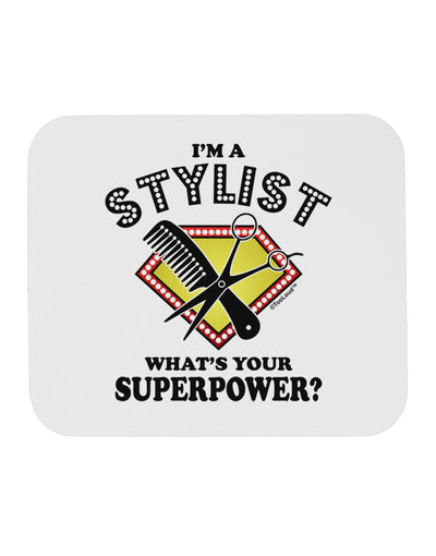 Stylist - Superpower Mousepad-TooLoud-White-Davson Sales