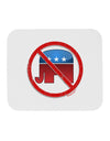 Distressed No Republicans Sign Mousepad-TooLoud-White-Davson Sales