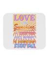 Love is like Sunshine - Sunburst Mousepad-TooLoud-White-Davson Sales