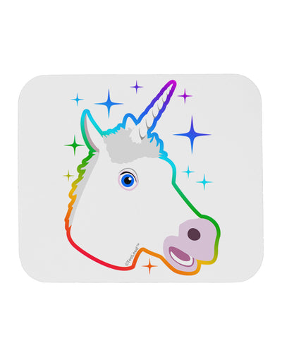 Magical Rainbow Sparkle Unicorn Mousepad-TooLoud-White-Davson Sales