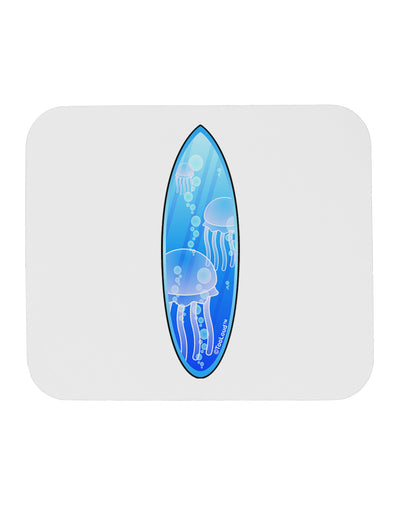 Jellyfish Surfboard Mousepad by TooLoud-TooLoud-White-Davson Sales