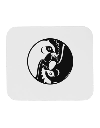 TooLoud Yin Yang Chicken Mousepad-TooLoud-White-Davson Sales