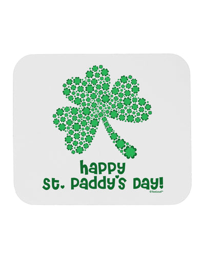 Happy St. Paddy's Day Shamrock Design Mousepad by TooLoud-TooLoud-White-Davson Sales