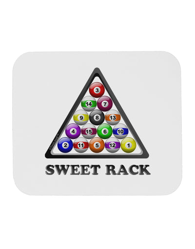 Sweet Rack - Pool Mousepad-TooLoud-White-Davson Sales