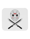 Scary Mask With Machete - Halloween Mousepad-TooLoud-White-Davson Sales