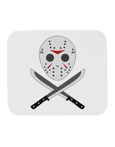 Scary Mask With Machete - Halloween Mousepad-TooLoud-White-Davson Sales