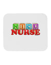 Nicu Nurse Mousepad-TooLoud-White-Davson Sales