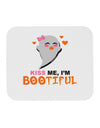 Kiss Me BOOtiful Ghost Orange Mousepad-TooLoud-White-Davson Sales