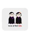 Love at First Bite Vampire Couple Halloween Mousepad-TooLoud-White-Davson Sales