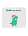 Merry Rexmas T-Rex Dinosaur Christmas Mousepad-TooLoud-White-Davson Sales