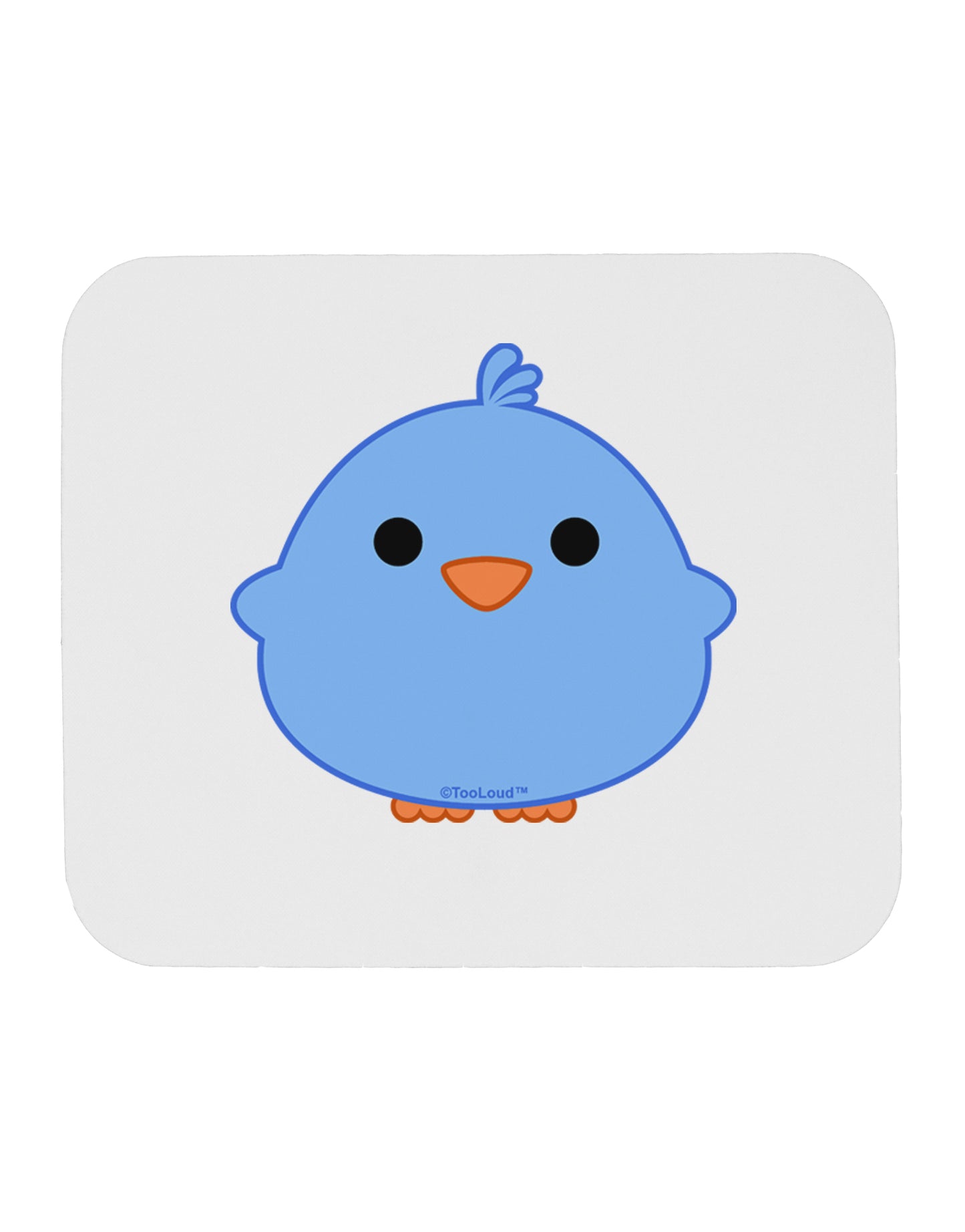 Cute Little Chick - Blue Mousepad by TooLoud-TooLoud-White-Davson Sales