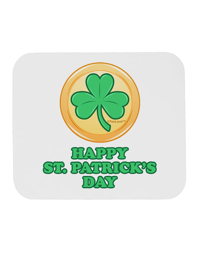 Shamrock Button - St Patrick's Day Mousepad by TooLoud-TooLoud-White-Davson Sales