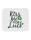 Kiss Me For Luck Mousepad-TooLoud-White-Davson Sales