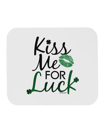 Kiss Me For Luck Mousepad-TooLoud-White-Davson Sales