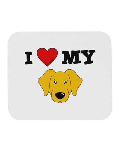 I Heart My - Cute Yellow Labrador Retriever Dog Mousepad by TooLoud-TooLoud-White-Davson Sales