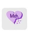 Meh Candy Heart Purple - Valentines Day Mousepad by TooLoud-TooLoud-White-Davson Sales