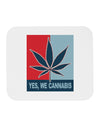 Yes We Cannabis - Marijuana Leaf Mousepad-TooLoud-White-Davson Sales