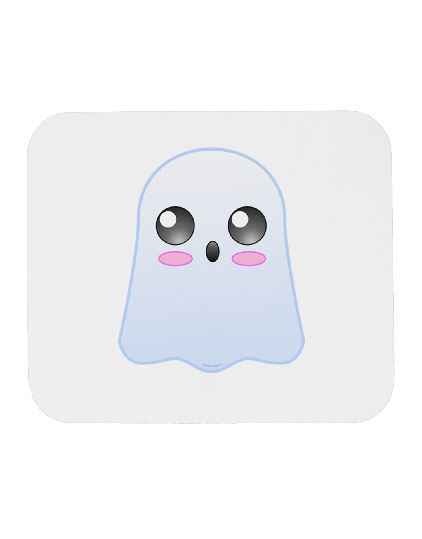 Gabe the Cute Ghost - Halloween Mousepad-TooLoud-White-Davson Sales