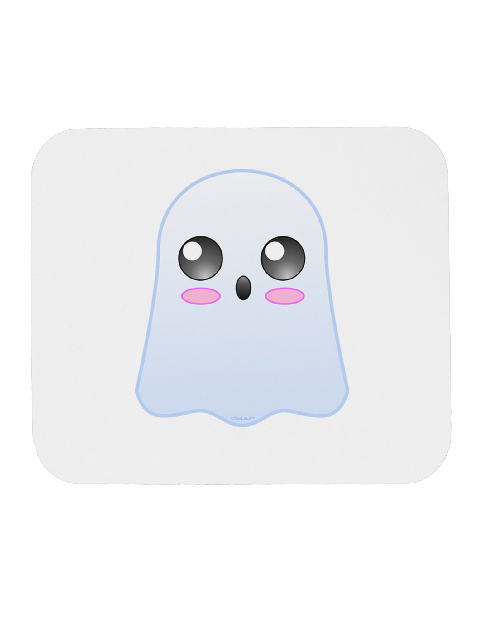 Gabe the Cute Ghost - Halloween Mousepad-TooLoud-White-Davson Sales