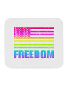 American Pride - Rainbow Flag - Freedom Mousepad-TooLoud-White-Davson Sales