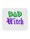 Bad Witch Color Green Mousepad-TooLoud-White-Davson Sales