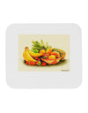 Watercolor Fruit Bowl 2 Mousepad-TooLoud-White-Davson Sales