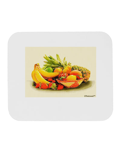 Watercolor Fruit Bowl 2 Mousepad-TooLoud-White-Davson Sales