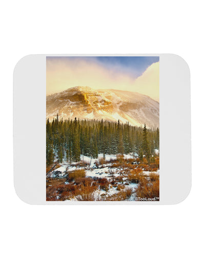 Nature Photography - Mountain Glow Mousepad by TooLoud-TooLoud-White-Davson Sales