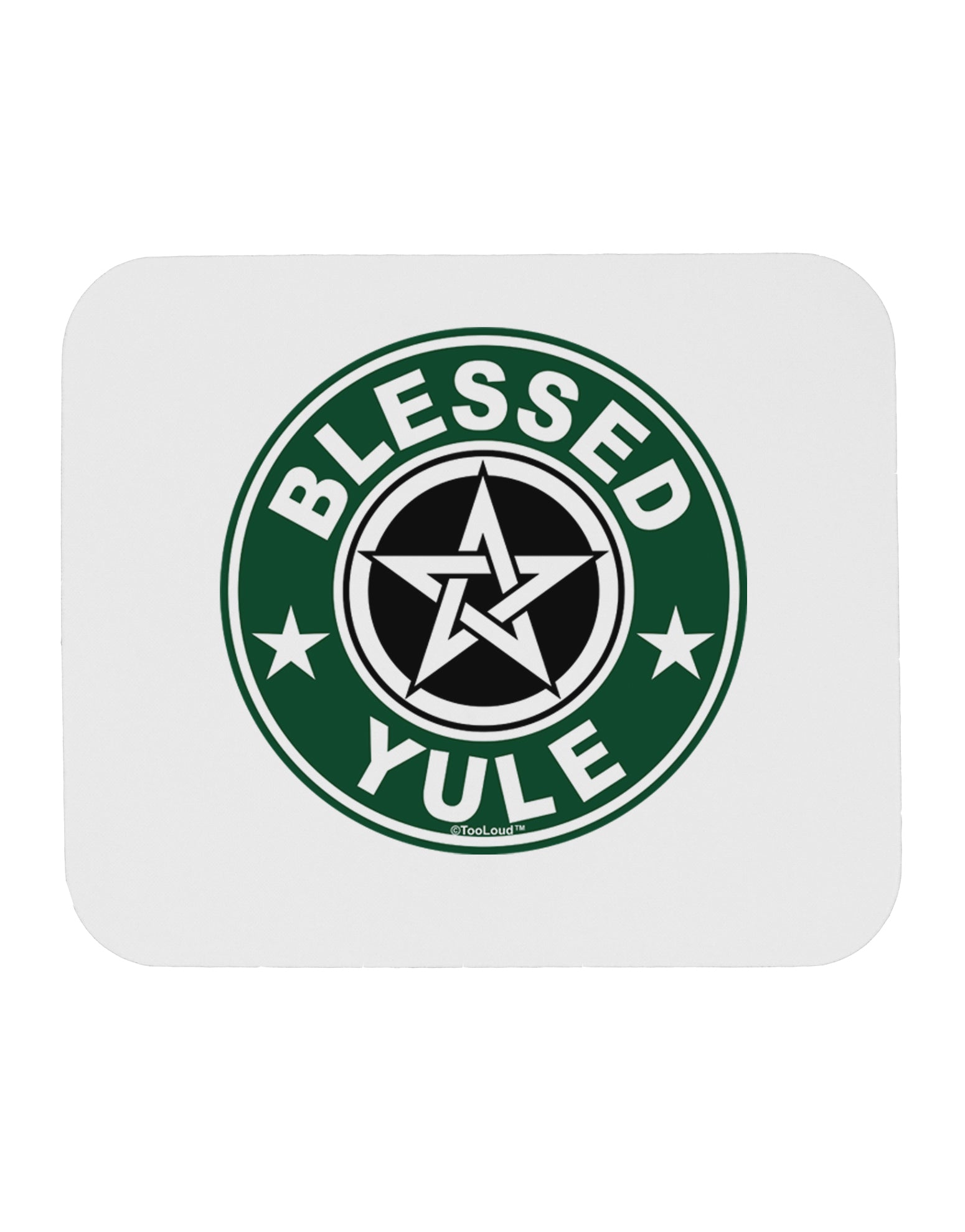 Blessed Yule Emblem Mousepad by TooLoud-TooLoud-White-Davson Sales
