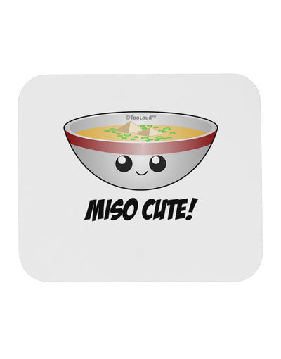 Miso Cute - Cute Miso Soup Bowl Mousepad by TooLoud-TooLoud-White-Davson Sales