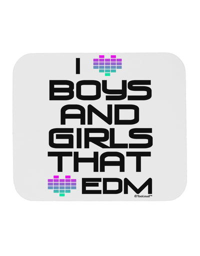 I Heart Boys and Girls That Heart EDM Mousepad-TooLoud-White-Davson Sales