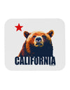 California Republic Design - Grizzly Bear and Star Mousepad by TooLoud-TooLoud-White-Davson Sales