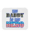 My Daddy is My Hero - Armed Forces - Blue Mousepad by TooLoud-TooLoud-White-Davson Sales