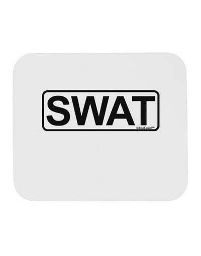 SWAT Team Logo - Text Mousepad by TooLoud-TooLoud-White-Davson Sales