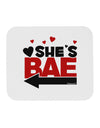 She's BAE - Left Arrow Mousepad-TooLoud-White-Davson Sales