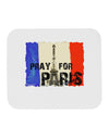 Pray For Paris Watercolor Mousepad-TooLoud-White-Davson Sales