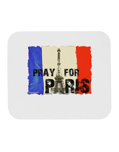 Pray For Paris Watercolor Mousepad-TooLoud-White-Davson Sales