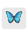 Big Blue Butterfly Mousepad-TooLoud-White-Davson Sales